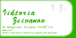 viktoria zsivanov business card